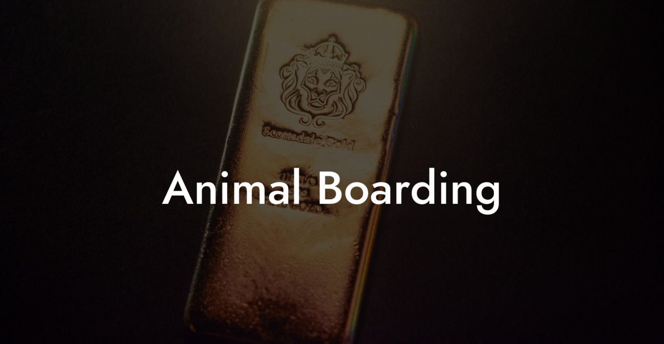 Animal Boarding