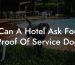Can A Hotel Ask For Proof Of Service Dog