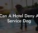 Can A Hotel Deny A Service Dog