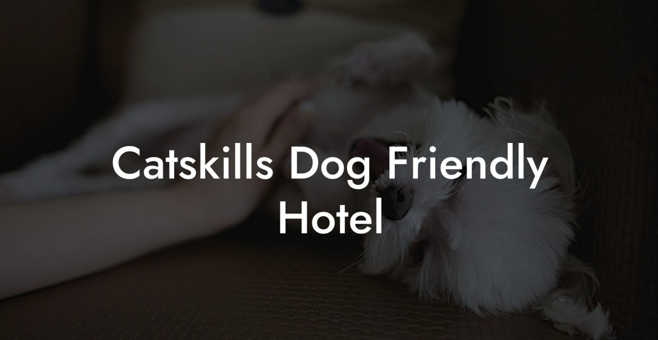 Catskills Dog Friendly Hotel