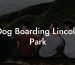 Dog Boarding Lincoln Park