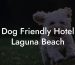 Dog Friendly Hotel Laguna Beach