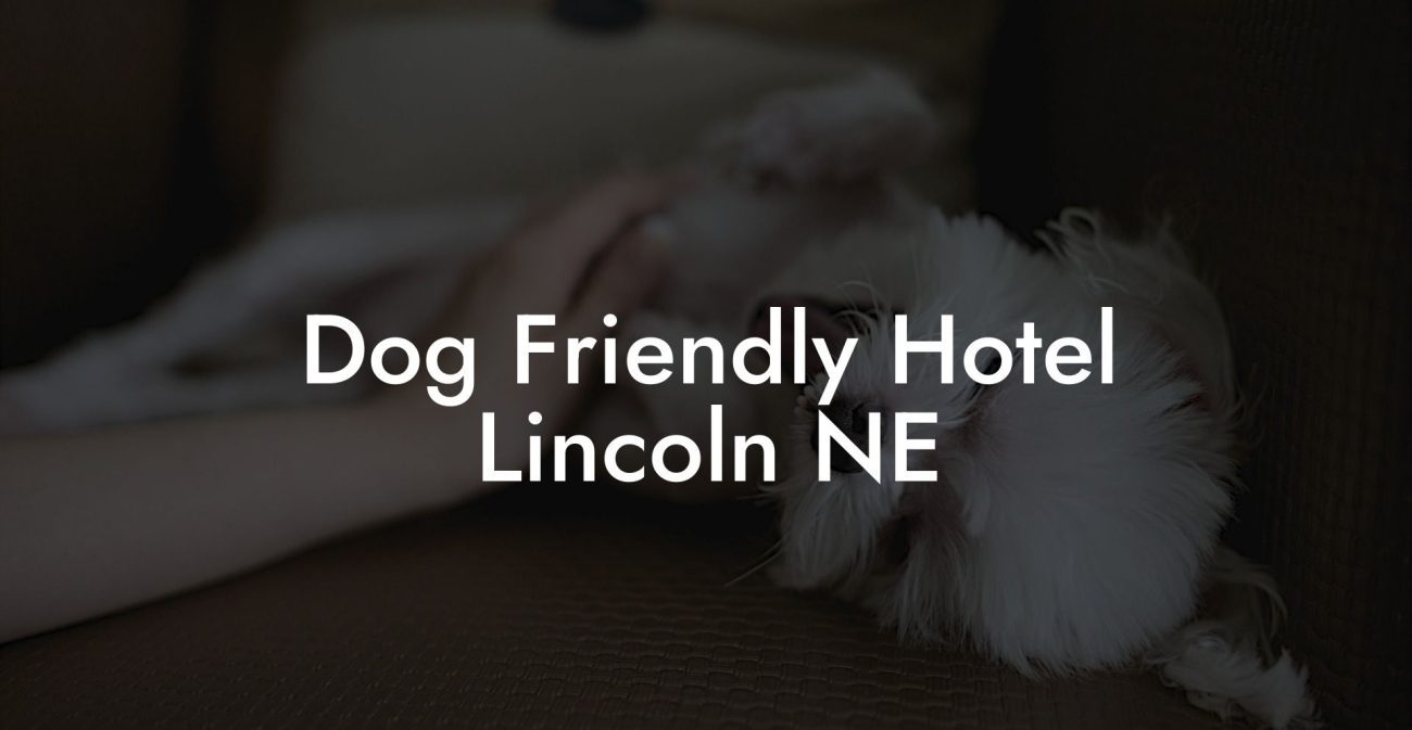 Dog Friendly Hotel Lincoln NE