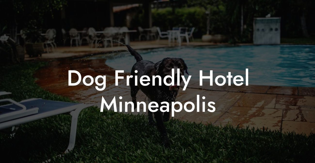 Dog Friendly Hotel Minneapolis