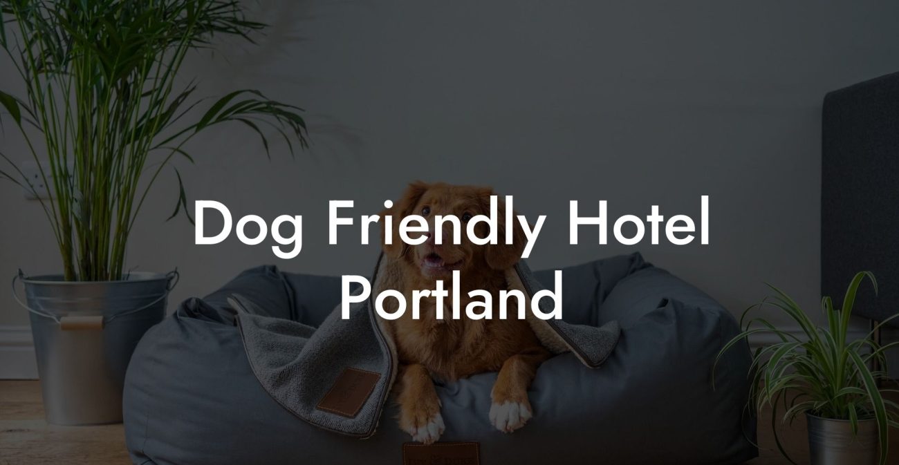 Dog Friendly Hotel Portland Dog Friendly Hotel Portland
