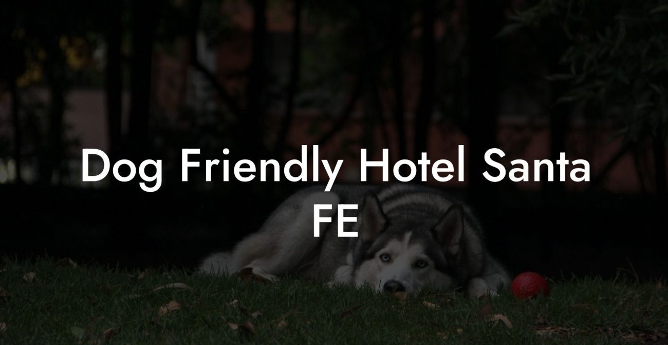 Dog Friendly Hotel Santa FE