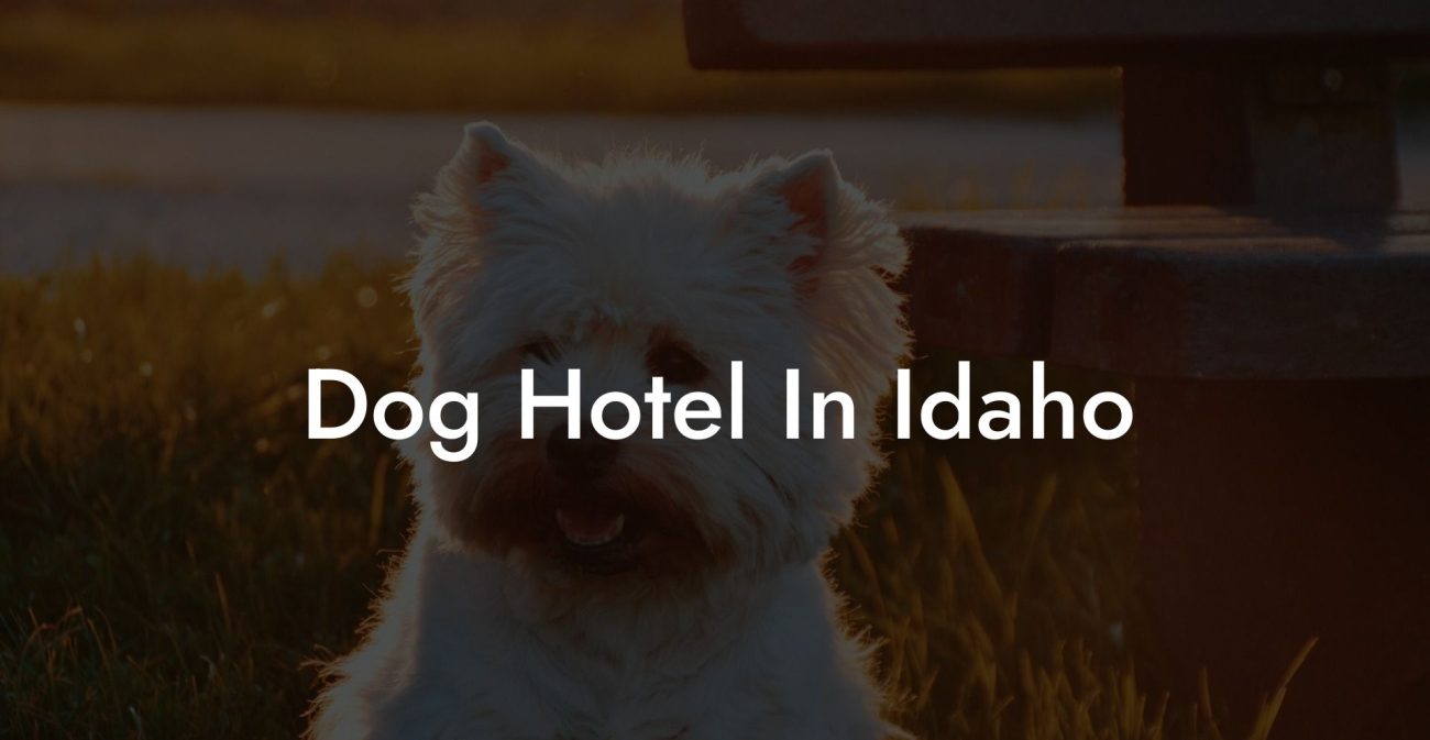 Dog Hotel In Idaho