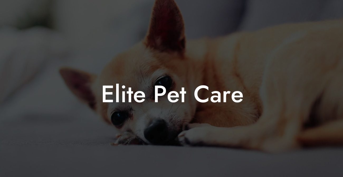 Elite Pet Care