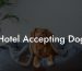 Hotel Accepting Dog