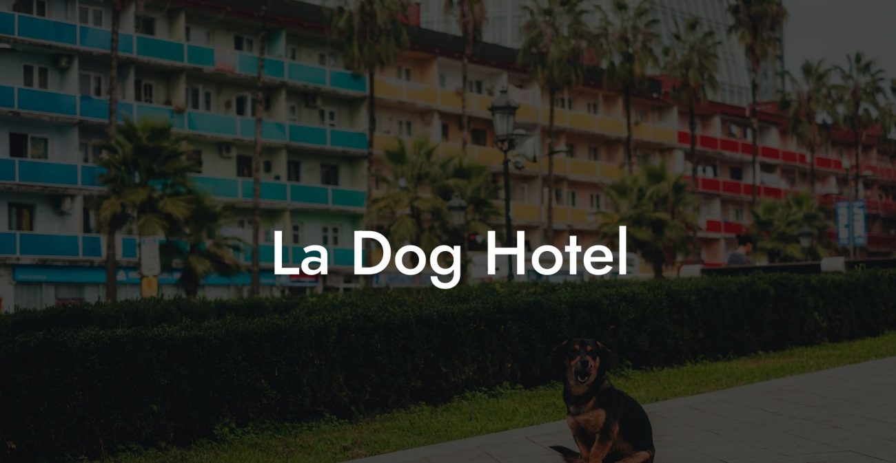 La Dog Hotel