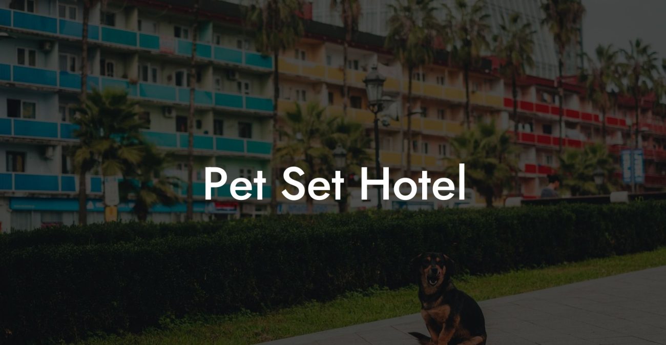 Pet Set Hotel
