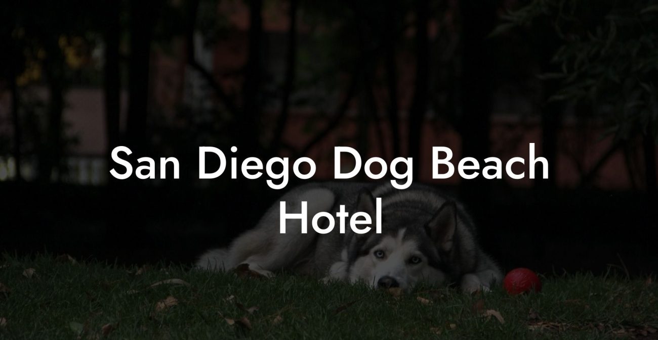 San Diego Dog Beach Hotel