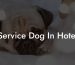 Service Dog In Hotel