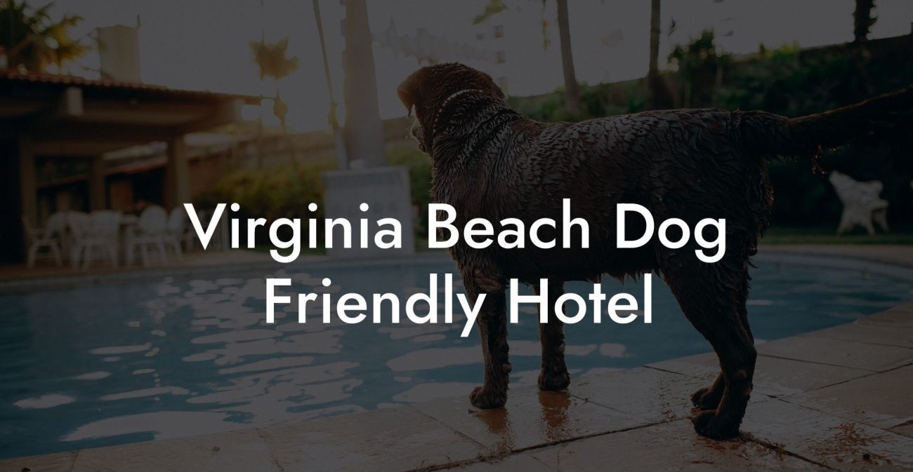 Virginia Beach Dog Friendly Hotel