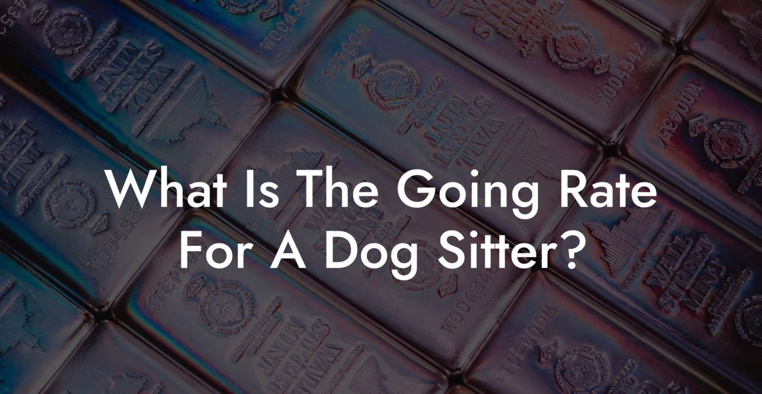 What Is The Going Rate For A Dog Sitter? Dog Hotels